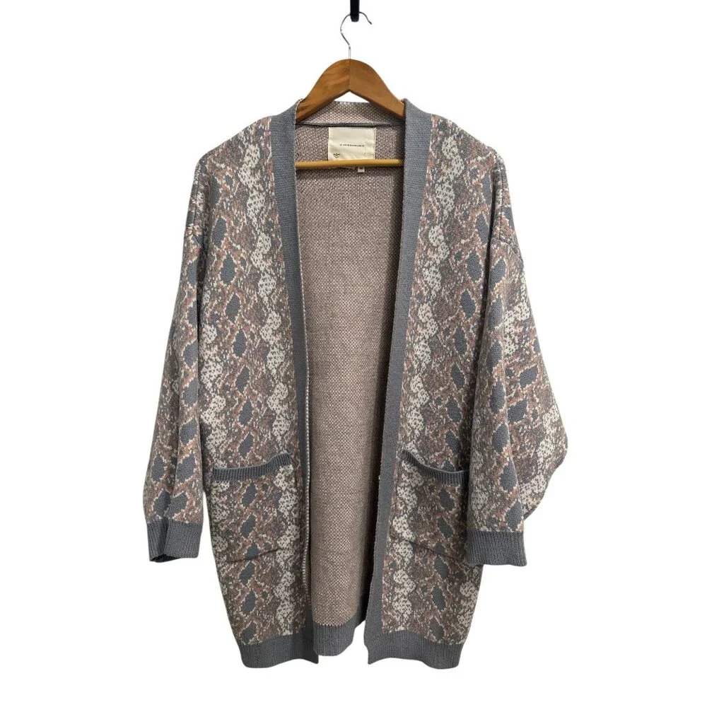 Anthropologie Snake Print Longline Cardigan – One Size - Picture 2 of 7